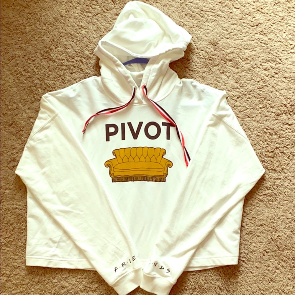 Friends PIVOT Crop Hoodie